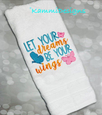 Let your dreams be your wings Inspirational Design