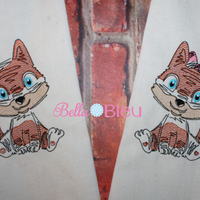 Sketchy Boy Fox embroidery design