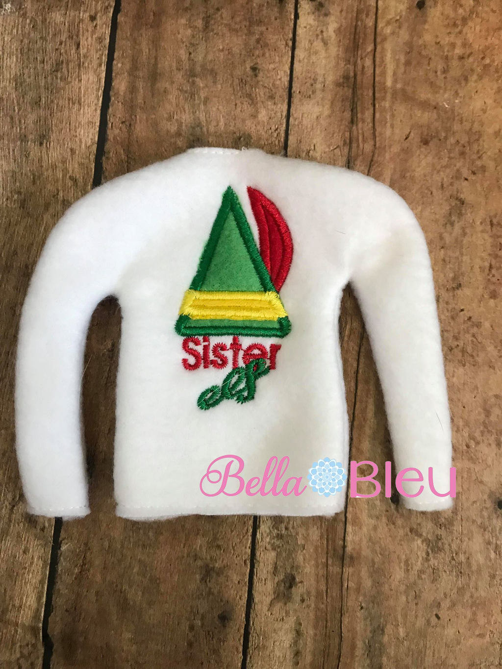 ITH Sister Elf Sweater Shirt Machine Embroidery design