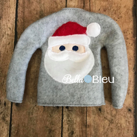 ITH Santa Face Elf Sweater Shirt Machine Embroidery Design