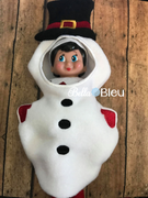 ITH Snowman Elf Costume Machine Embroidery Design