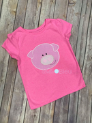 Pig Piggy Farm Animal Machine Applique Embroidery design