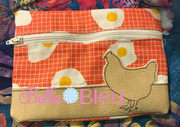 ITH Farm Chicken Wallet Machine embroidery design