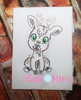 Sketchy Bean Stitch Deer 4x4 Machine Embroidery design