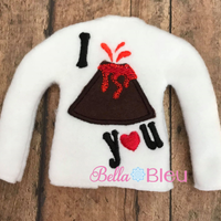 ITH I lava love you volcano Elf Sweater Shirt machine embroidery design