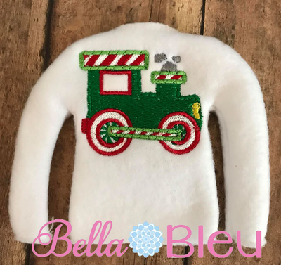 ITH Elf Christmas Train Sweater Shirt Machine Embroidery design