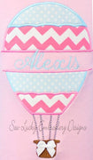 Split Hot Air Balloon Applique
