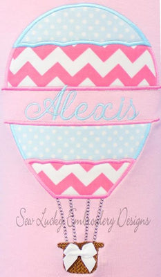Split Hot Air Balloon Applique
