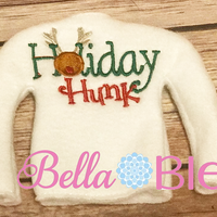 Holiday Hunk Elf Sweater In the hoop ith embroidery design