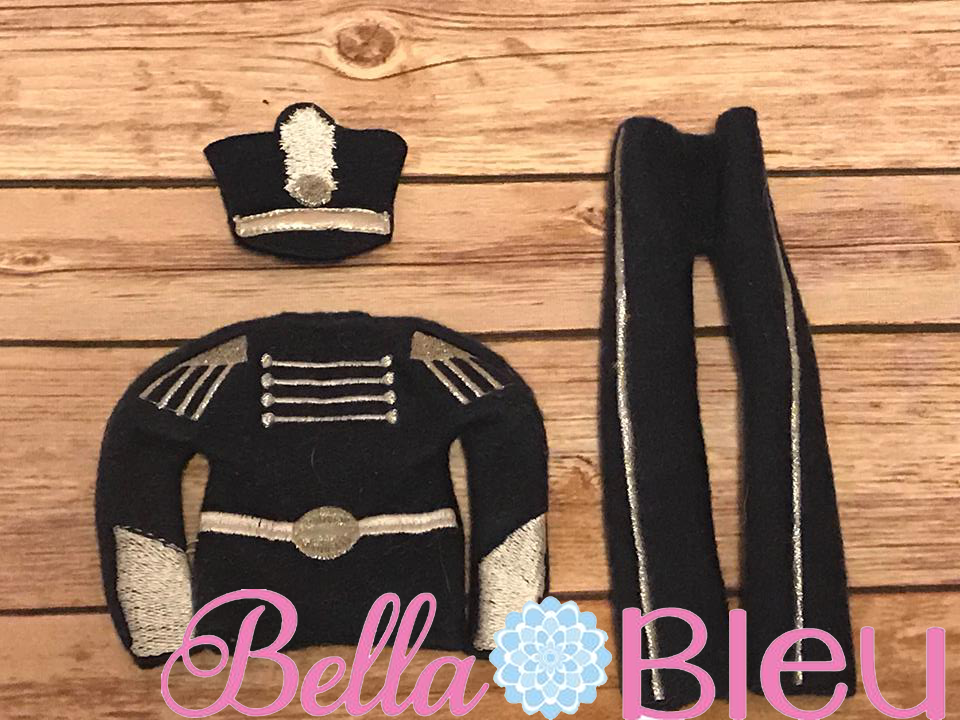 Elf Marching Band Set Pants Sweater Shakeo hat in the hoop ith embroidery design