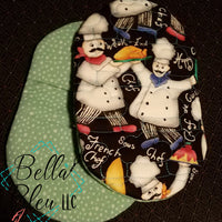 ITH In The Hoop chef hat Print Motif Kitchen Pot holder oven mitt  5x7 6x10