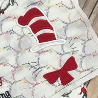 Inspired Cat Bow Hat Applique machine embroidery design 6x10