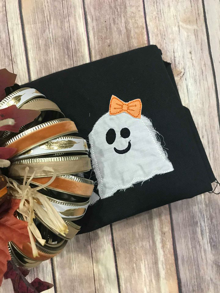 Raggy Girl Ghost Halloween design