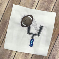 Football Goal post Applique machine embroidery design 6x6