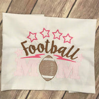 Sketchy Football Mom machine embroidery design 6x10