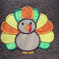 Turkey Thanksgiving Machine Applique Embroidery Design