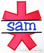 Split Medic Medical Hospital Symbol Applique