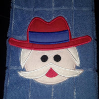Colonel Southern Reb Applique Machine Embroidery Design 6x10