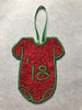 ITH Baby Bodysuit Ornament Machine Embroidery Design 5x7