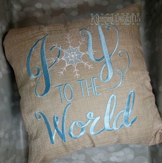 Joy to the World with Snowflake Christmas