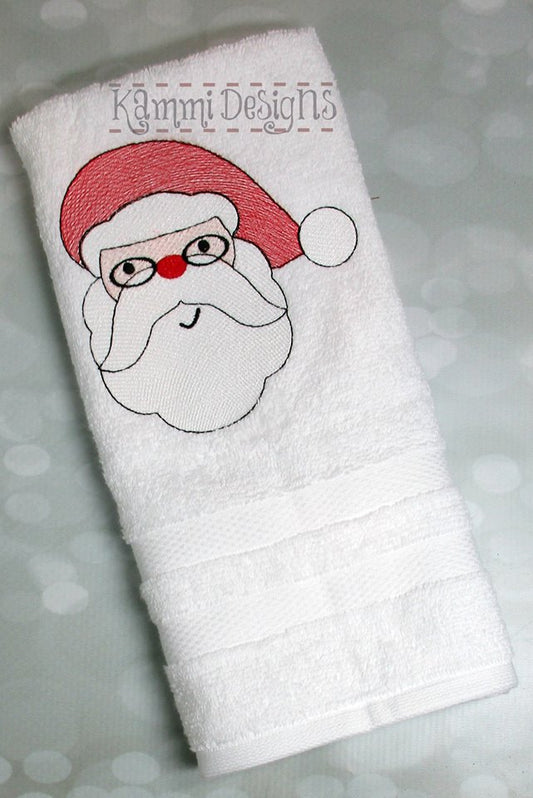 Sketchy Christmas Santa Machine Embroidery