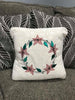 Monogram Poinsettia Frame Sketchy