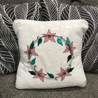 Monogram Poinsettia Frame Sketchy