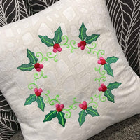 Holly Wreath Christmas Frame