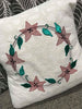 Monogram Poinsettia Frame Sketchy
