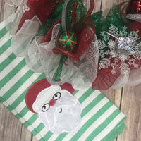 Christmas Santa Machine Applique Embroidery