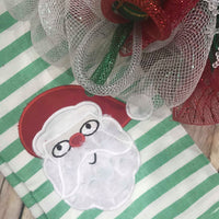 Christmas Santa Machine Applique Embroidery