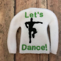 Inspired Fortnite Dance  Elf Sweater In the hoop ith embroidery design