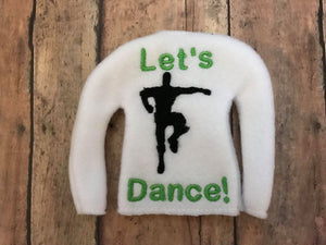 Inspired Fortnite Dance  Elf Sweater In the hoop ith embroidery design