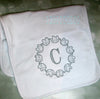 Baby Elephant Train Monogram Frame Motif