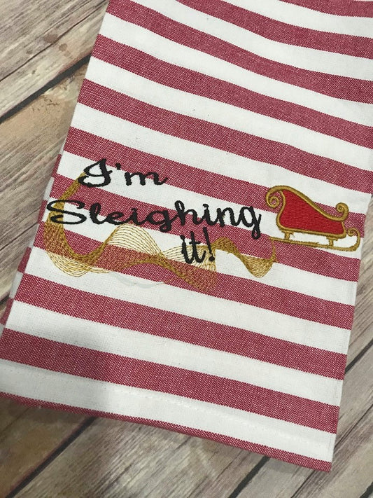 Sleighing It Santa's Sleigh Christmas