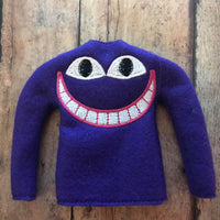 Inspired Cheshire Cat Elf Sweater In the hoop ith embroidery design