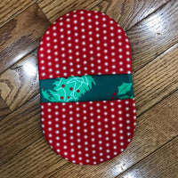 ITH In The Hoop Kitchen Oval Christmas Tree Pot holder Oven Mitt