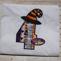 Halloween Numbers with Witch Hat 1-5 Bundle Font