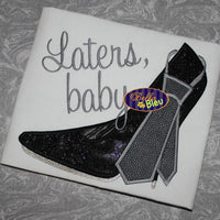 Sexy Stiletto Heel with Tie Machine Embroidery Design