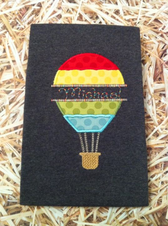 Split Hot Air Balloon Applique