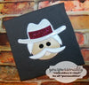 Colonel Southern Reb Applique Machine Embroidery Design 4x4