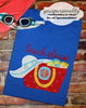 Beach Bag Summer Monogram applique Machine Embroidery design