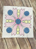 Modern Tulip Floral Flower Quilt Block Quilting Motif Machine Embroidery design stipple
