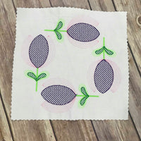 Tulip Floral Flower Quilt Block Quilting Motif Machine Embroidery design stipple