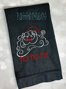 Christmas Santa Claus Swirl Machine Embroidery Design