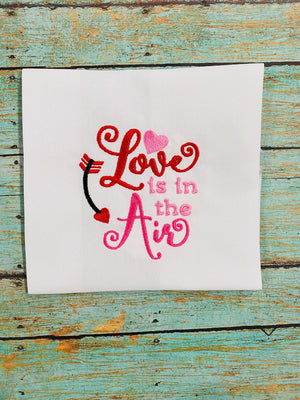 Love is in the Air Valentines Day Embroidery design