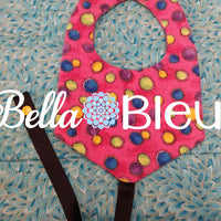 ITH Paci or Drooler Baby Drool Bib Embroidery design