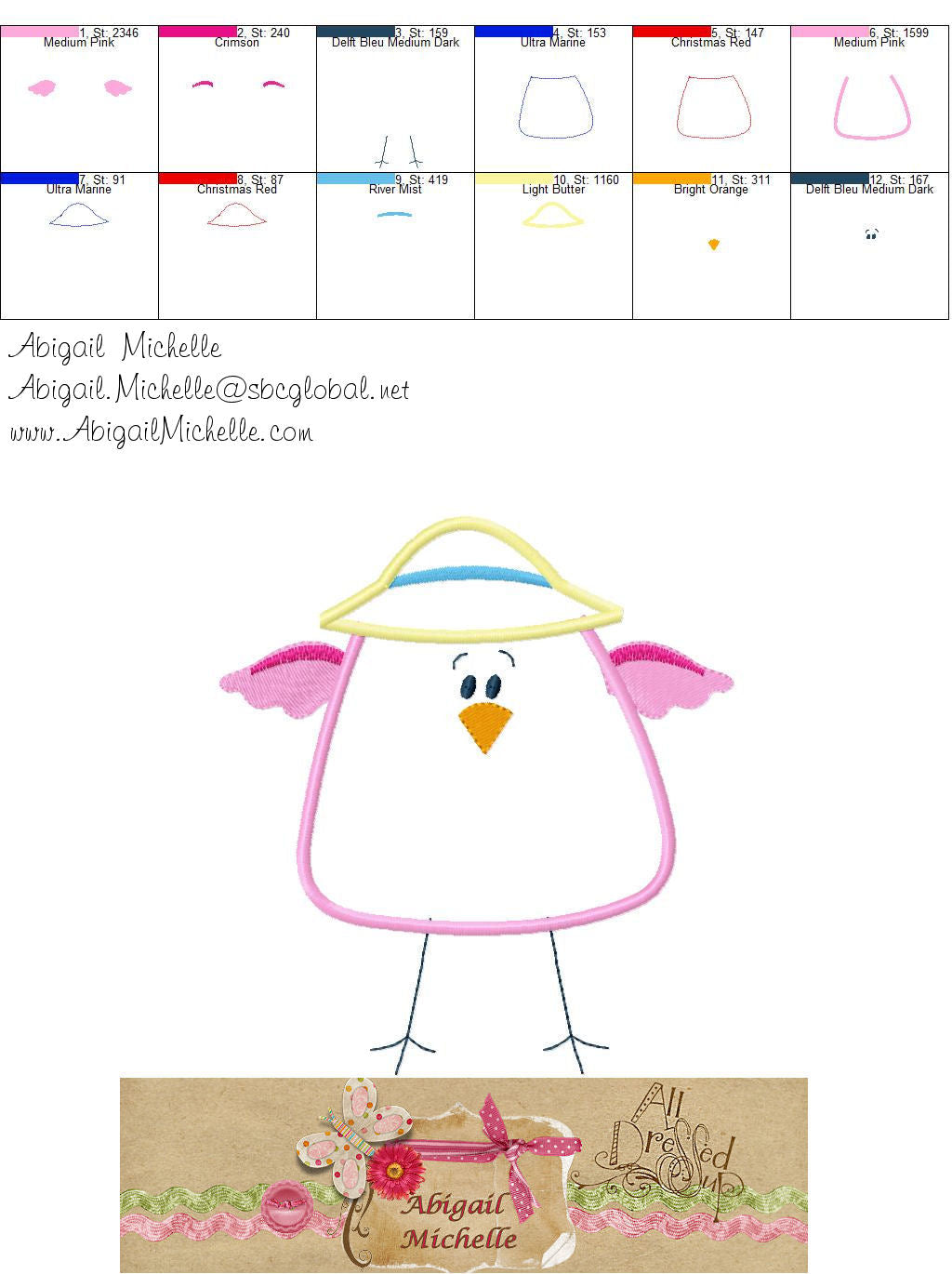 Baby Bird Applique