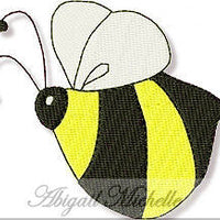 Bee Filled Machine Embroidery
