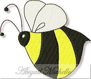 Bee Filled Machine Embroidery